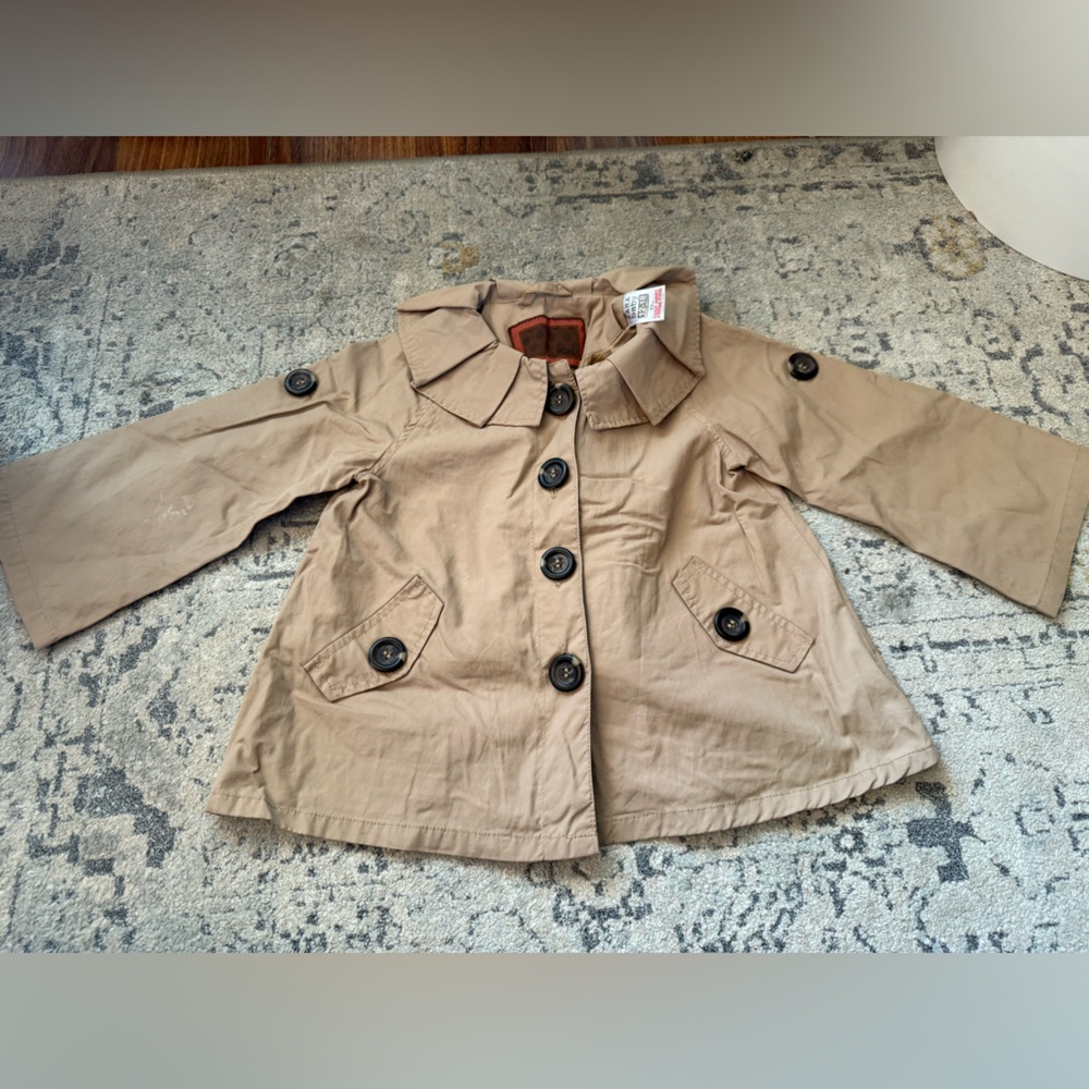 Zara Kids Beige Pea Coat